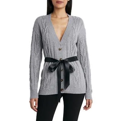 BCBGMAXAZRIA Женская вязаная рубашка с V-образным вырезом Кардиган Свитер Куртка BHFO 8556