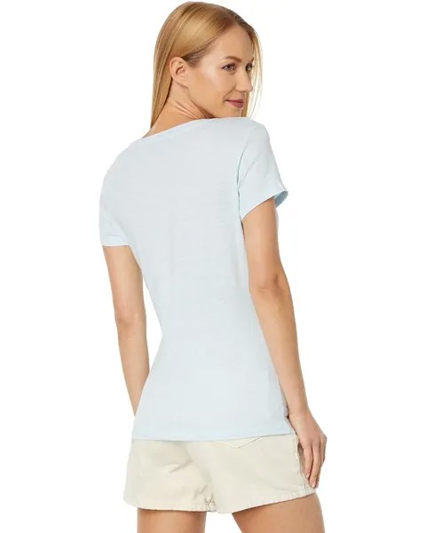Футболка U.S. POLO ASSN. Scoop Neck Solid T-Shirt, цвет Laurel Blue