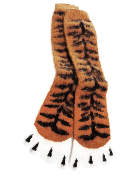 Носки в виде тигриной лапы