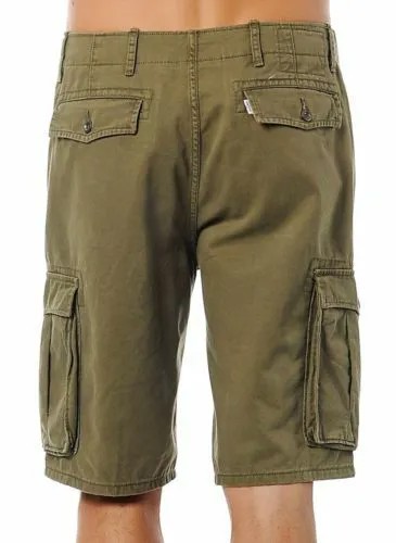 Levis Cargo Shorts Хлопковые шорты карго Original Relaxed Fit Цвет Оливковый 008