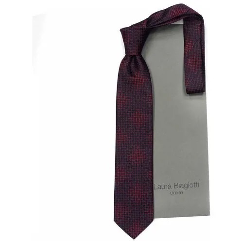 Синий галстук с красными узорами Laura Biagiotti 829846