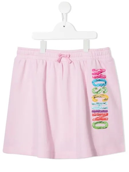 Moschino Kids юбка мини с логотипом