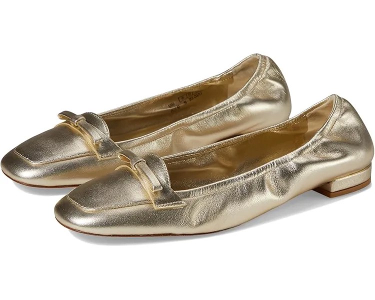 Туфли на плоской подошве Stuart Weitzman Tully Loafer, цвет Light Gold