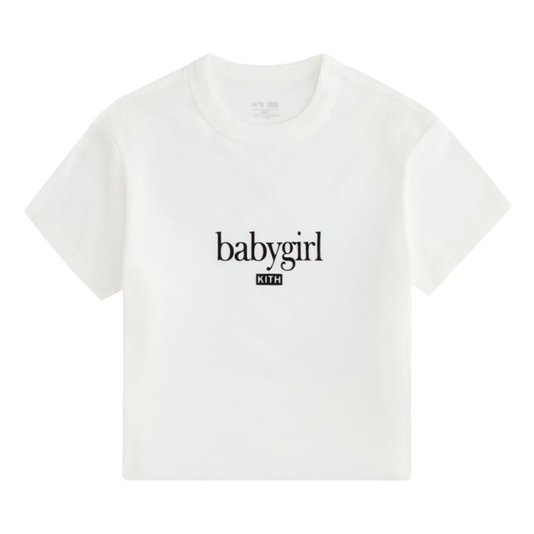 Футболка Kith Women For Aaliyah Babygirl Mulberry Tee 'White', белый