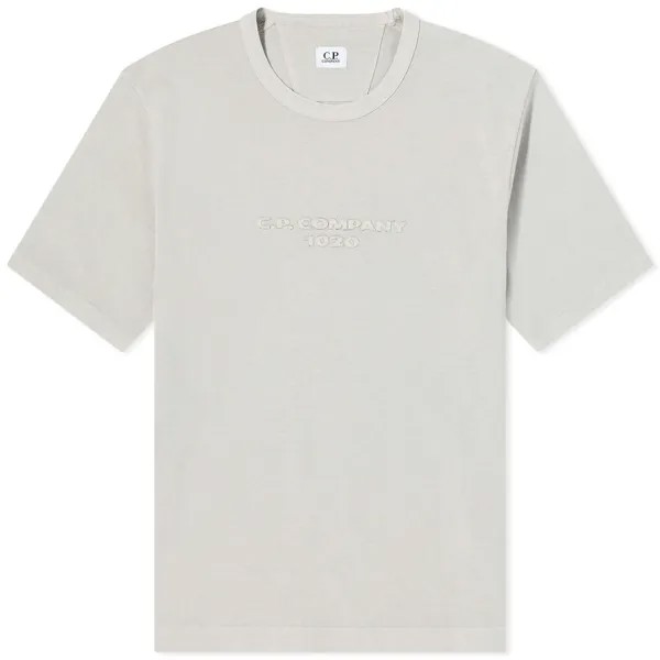 Футболка C.P. Company Large Logo T-Shirt, цвет Drizzle
