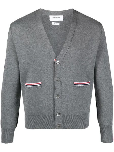 Thom Browne кардиган с отделкой в полоску