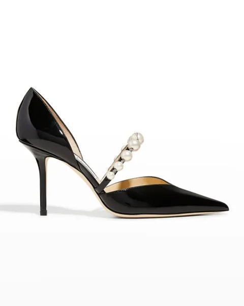 Туфли-лодочки Aurelie d'Orsay с жемчужной лентой Jimmy Choo