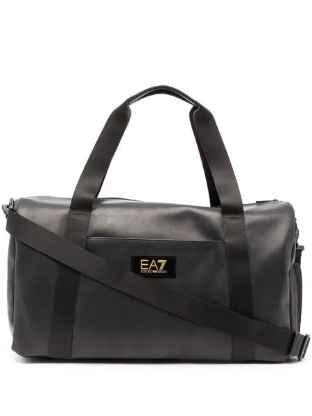 Ea7 Emporio Armani дорожная сумка с нашивкой-логотипом