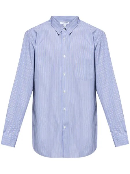 Comme Des Garçons Shirt полосатая рубашка на пуговицах, синий