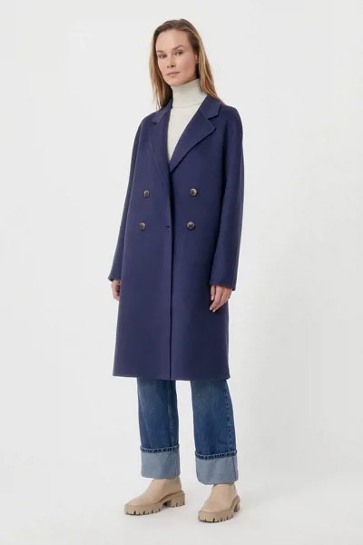 Пальто женское Finn Flare FAB110211 синее XS