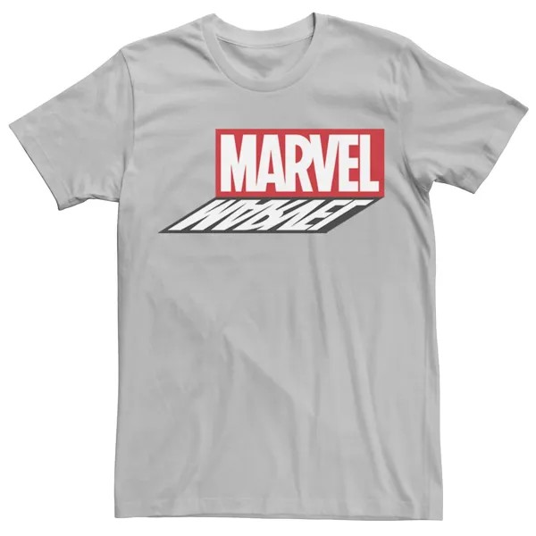 Мужская футболка с зеркальным логотипом и графическим рисунком Marvel