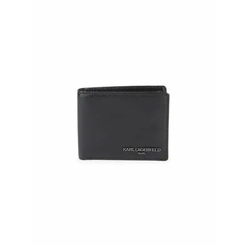 Бумажник Karl Lagerfeld, фактура гладкая, черный