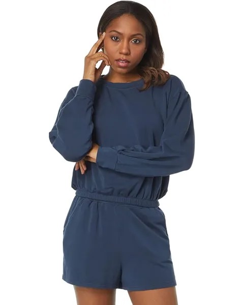 Толстовка SUNDRY Pleat Sleeve, темно-синий