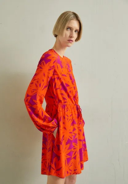 Летнее платье Sydney Mini Diane von Furstenberg, цвет brushed petals/orange