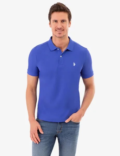 Футболка поло U.S. Polo Assn. Ultimate Pique Solid, синий
