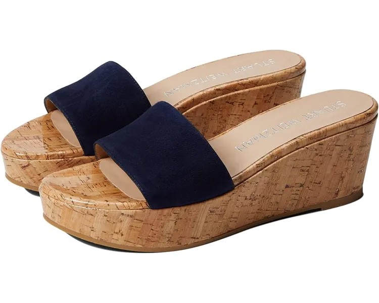 Туфли Stuart Weitzman Summer Wedge, цвет Nice Blue