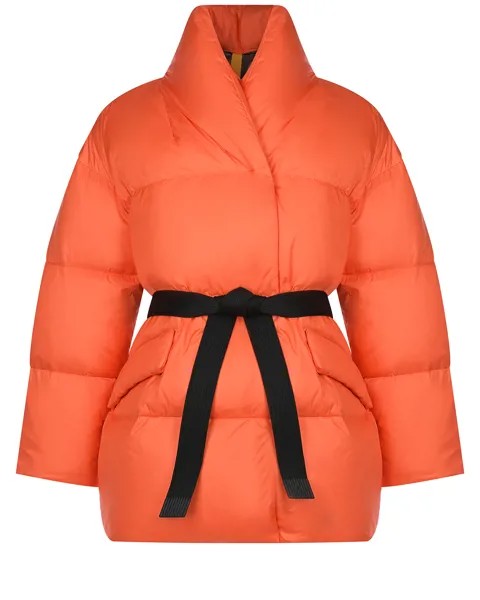 Оранжевая куртка с черным поясом Naumi