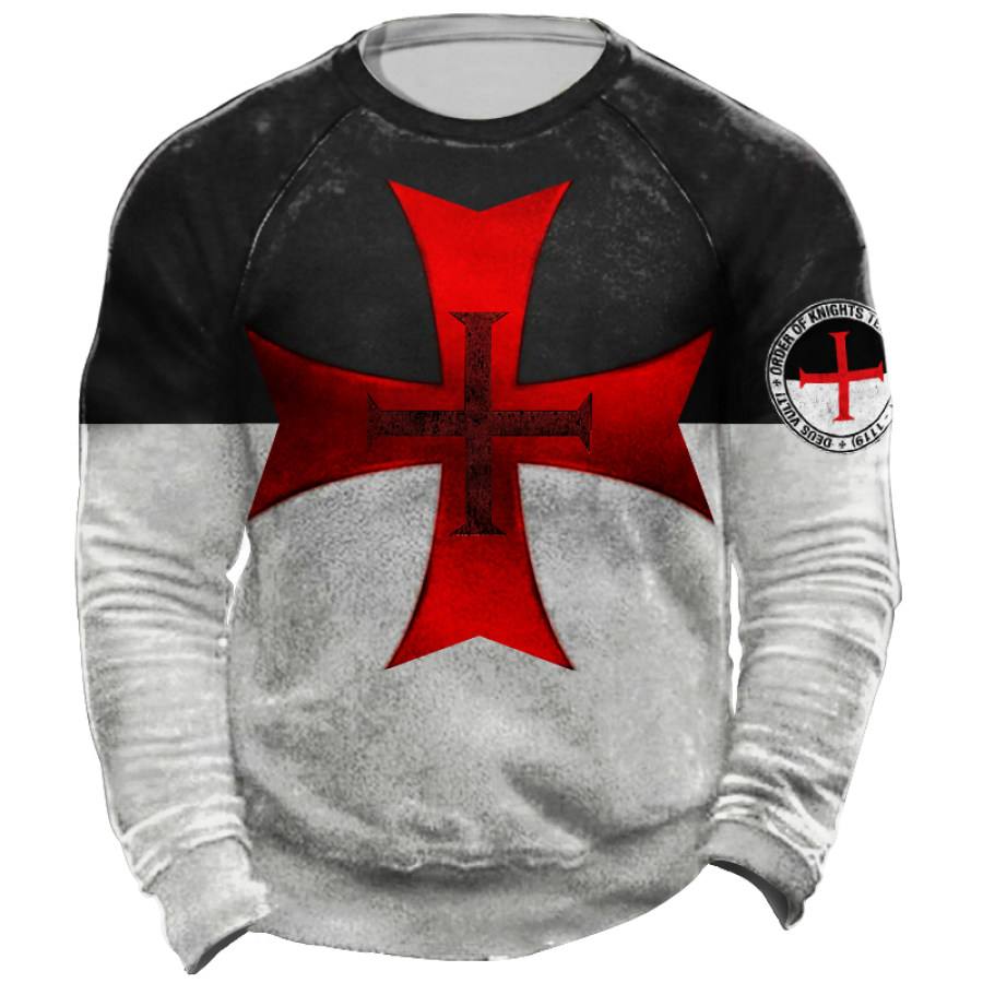 Мужская толстовка Templar Crusader Jesus Cross