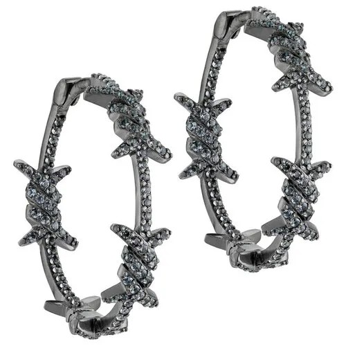Серьги кольца Caviar Jewellery TL007G с нанокристаллами