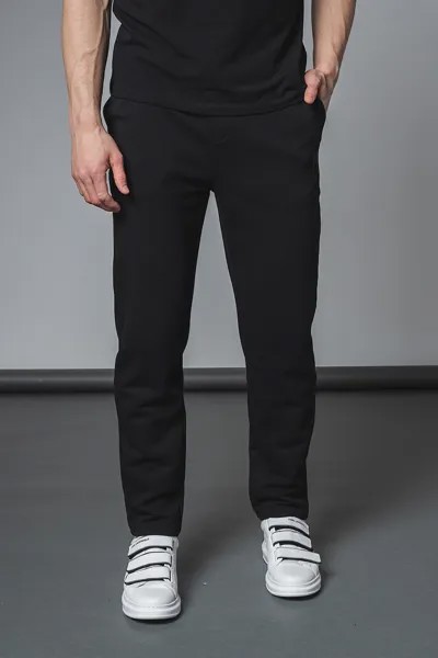 Спортивные брюки с хлопком и карманами Karl Lagerfeld, черный