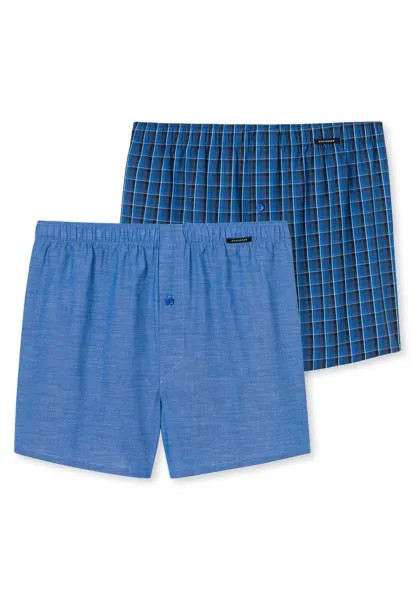 Боксеры Schiesser Web-Boxershorts 2 шт, синий