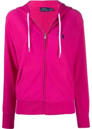 Polo Ralph Lauren худи на молнии с вышитым логотипом