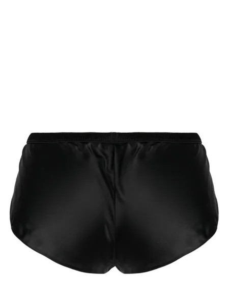 Maison Close атласные шорты Rendez-Vous, черный