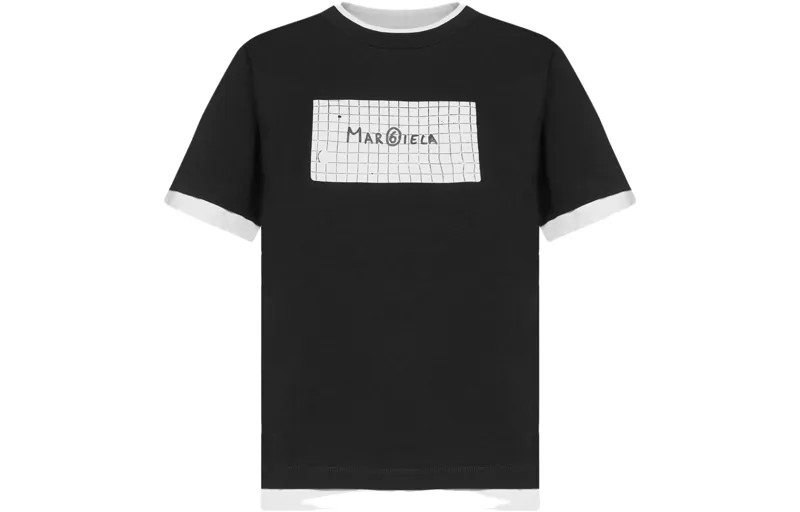 Футболка женская черная Mm6 Maison Margiela
