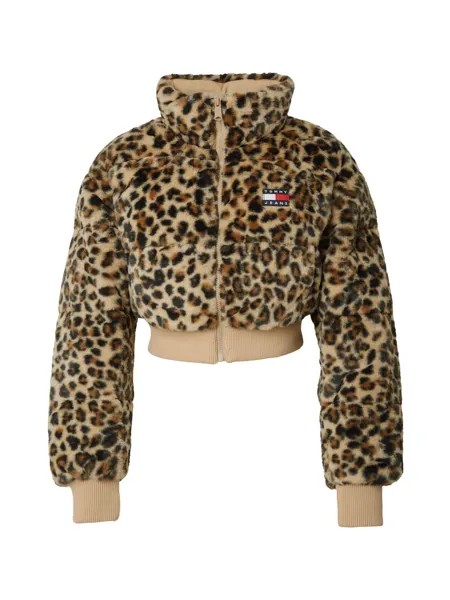 Межсезонная куртка Tommy Jeans, бежевый