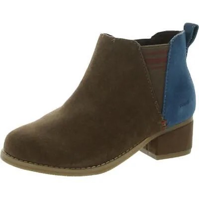 Toms Girls Esme Brown Chelsea Boots Shoes 12 Medium (B,M) Little Kid BHFO 8855