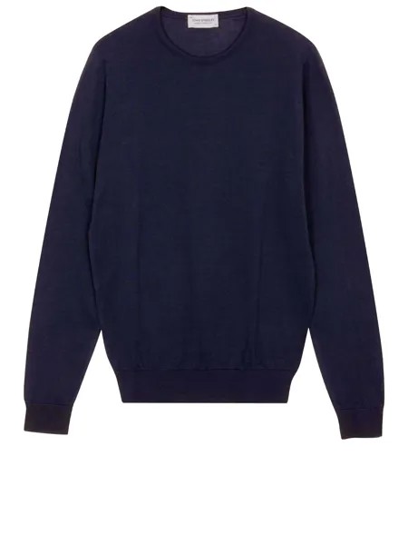 Джемпер John Smedley Blue cotton, синий