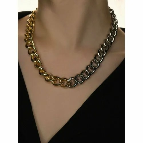 Цепь XUPING JEWELRY, длина 40 см., золотой, серебряный