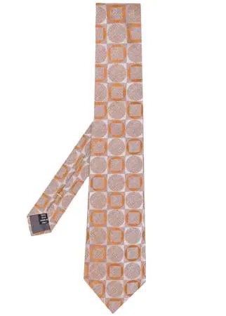 Gianfranco Ferré Pre-Owned галстук 1990-х годов с геометричным принтом