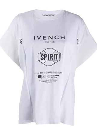 Givenchy футболка оверсайз Spirit с принтом