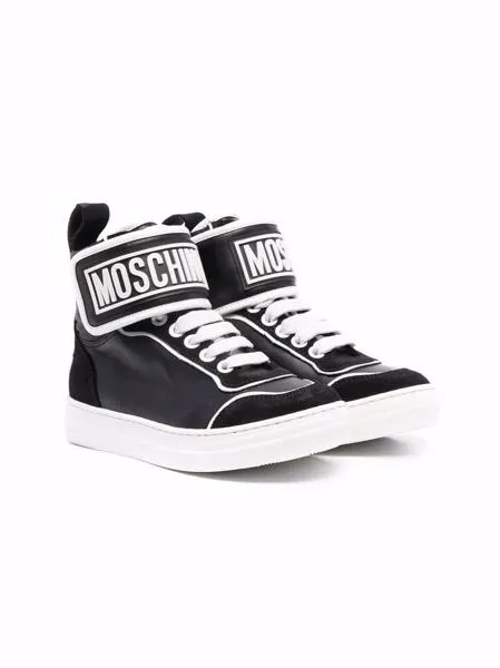 Moschino Kids высокие кроссовки