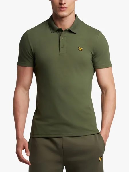 Рубашка-поло с короткими рукавами Lyle & Scott Sport, зеленая