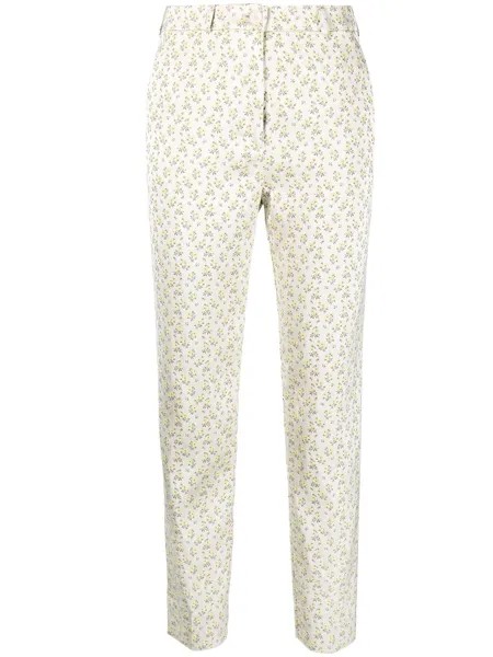 ETRO брюки с цветочным принтом