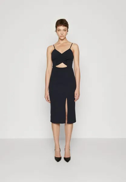 Платье из джерси Tina Cut Out Midi Dress WAL G., цвет navy blue