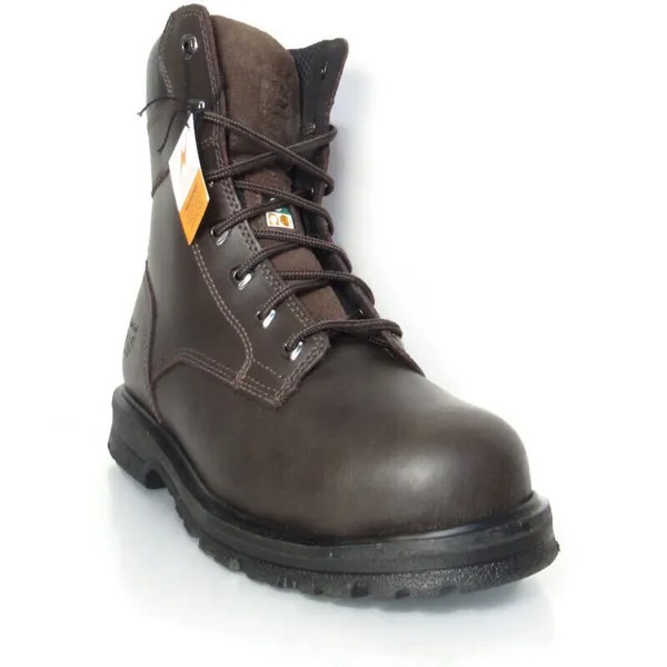 Мужские ботинки Timberland PRO 8 Brown Magnus Steel Safety Toe SZ 8.5W(WIDE), A25YM