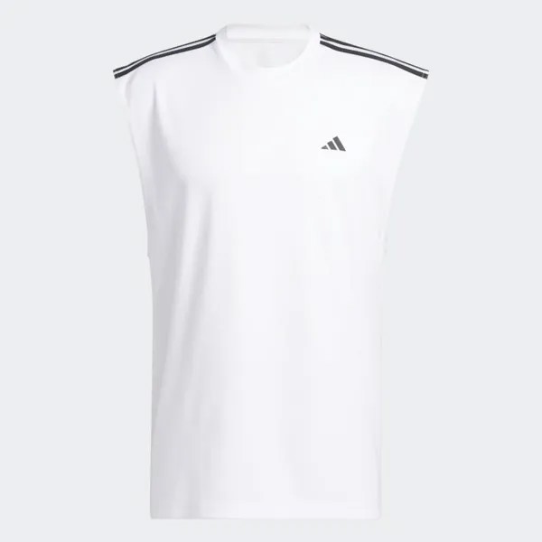 Футболка adidas All-World Sleeveless Tank, белый/черный