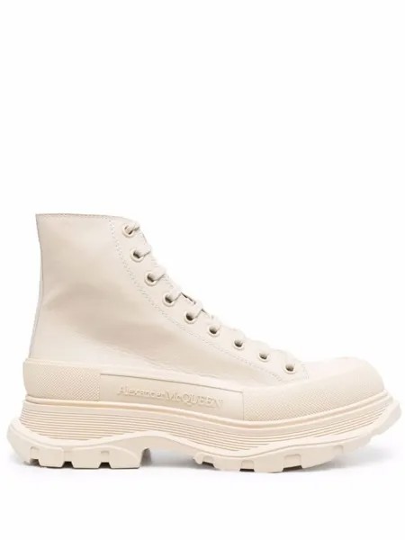 Alexander McQueen ботинки Tread Slick на шнуровке, нейтральный цвет