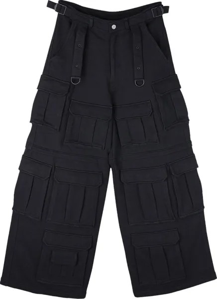 Спортивные брюки Vetements Cargo 'Black', черный