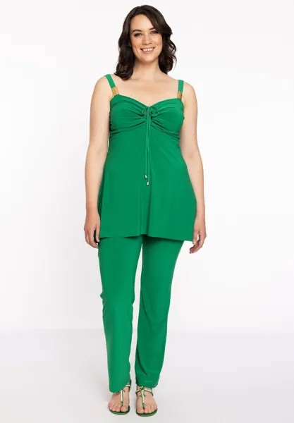 Топ SLEEVELESS EMBELLISHED NECK DETAIL Yoek, цвет green