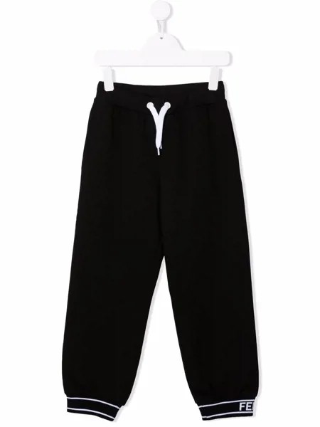 Fendi Kids спортивные брюки с логотипом