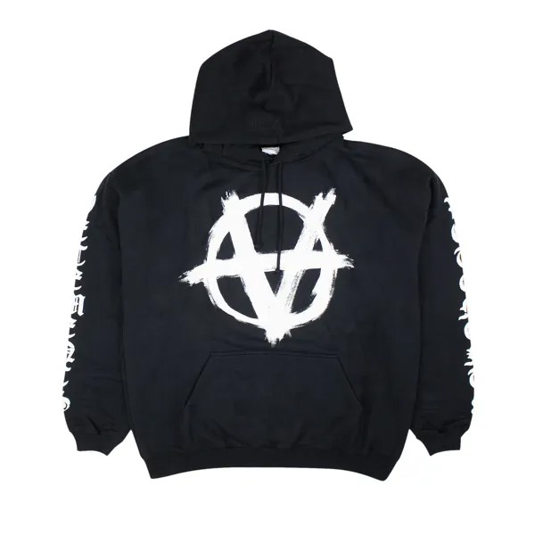 Худи Vetements Double Anarchy Popover, цвет Черный