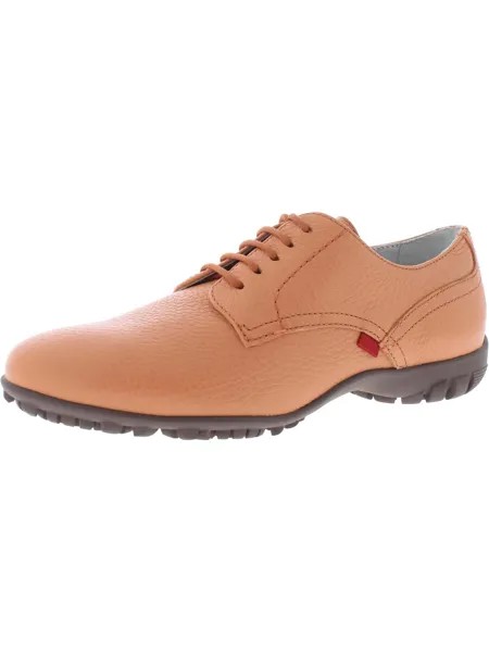 Женские кожаные оксфорды для гольфа Pacific Golf Marc Joseph, цвет Salmon Tumbled Grainy
