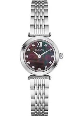Японские наручные  женские часы Bulova 96S169. Коллекция Diamonds