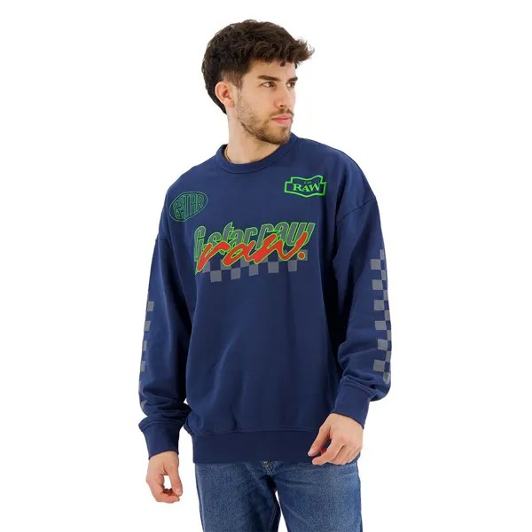 Толстовка G-Star Moto Sport Gr Loose R, синий