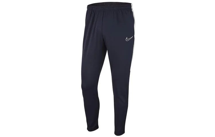 Трикотажные спортивные штаны мужские темно-синие Nike, темно-синий