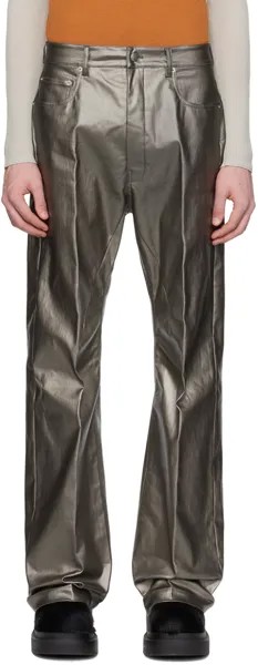 Серебряные джинсы в стиле гетов Rick Owens